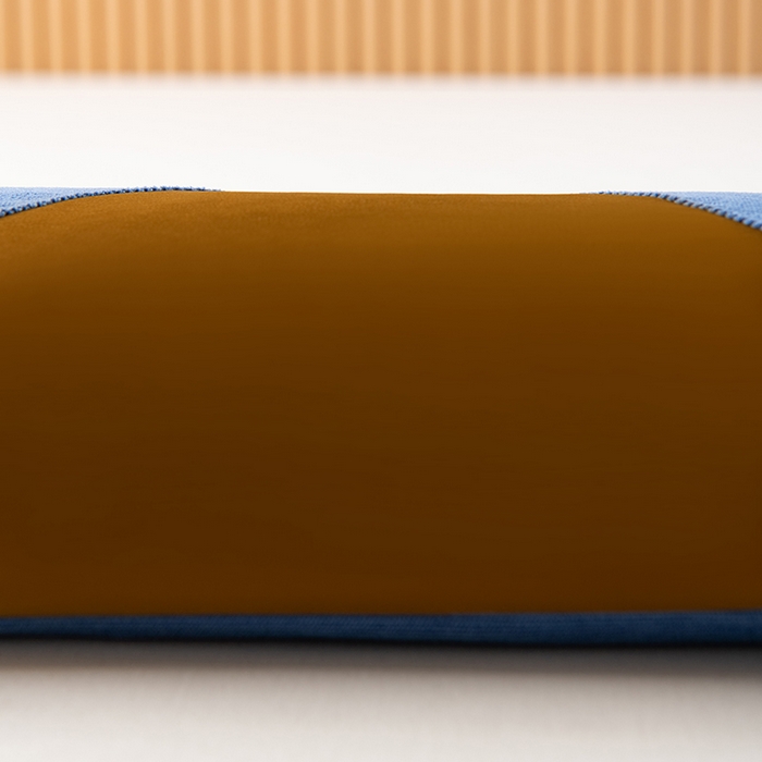 91家纺网 家纺一手货源 找家纺 小米枕芯 2025新款色丁布荞麦枕头枕芯 蓝色