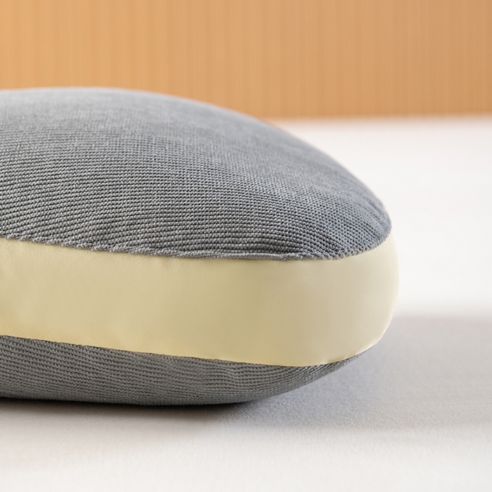 91家纺网 家纺一手货源 找家纺 小米枕芯 2025新款色丁布荞麦枕头枕芯 灰色