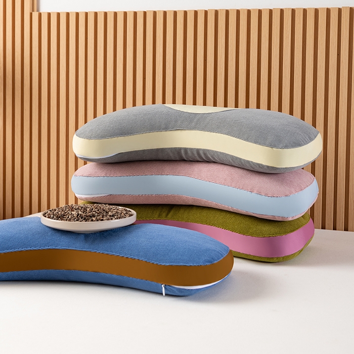 91家纺网 家纺一手货源 找家纺 小米枕芯 2025新款色丁布荞麦枕头枕芯 荞麦枕组合图