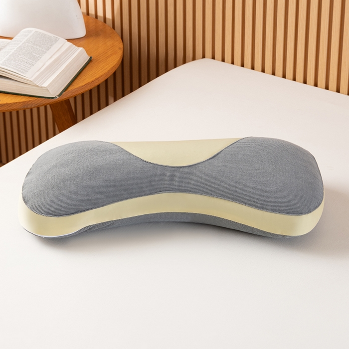 91家纺网 家纺一手货源 找家纺 小米枕芯 2025新款色丁布荞麦枕头枕芯 灰色