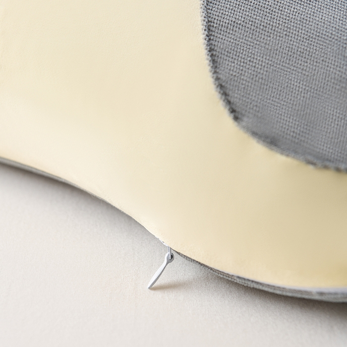 91家纺网 家纺一手货源 找家纺 小米枕芯 2025新款色丁布荞麦枕头枕芯 灰色