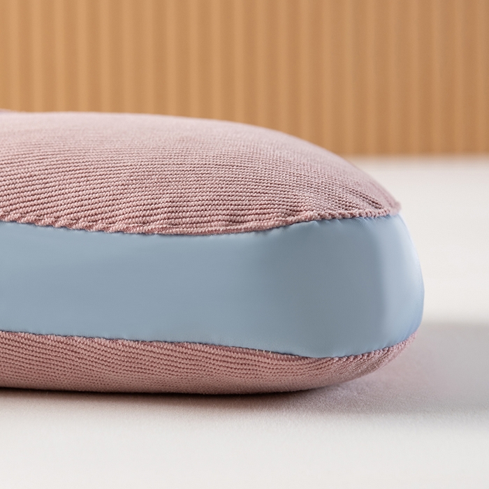 91家纺网 家纺一手货源 找家纺 小米枕芯 2025新款色丁布荞麦枕头枕芯 粉色
