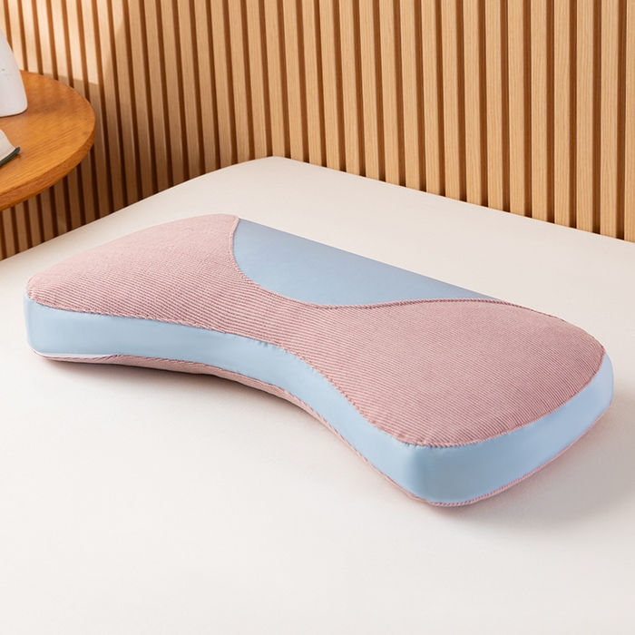 91家纺网 家纺一手货源 找家纺 小米枕芯 2025新款色丁布荞麦枕头枕芯 粉色