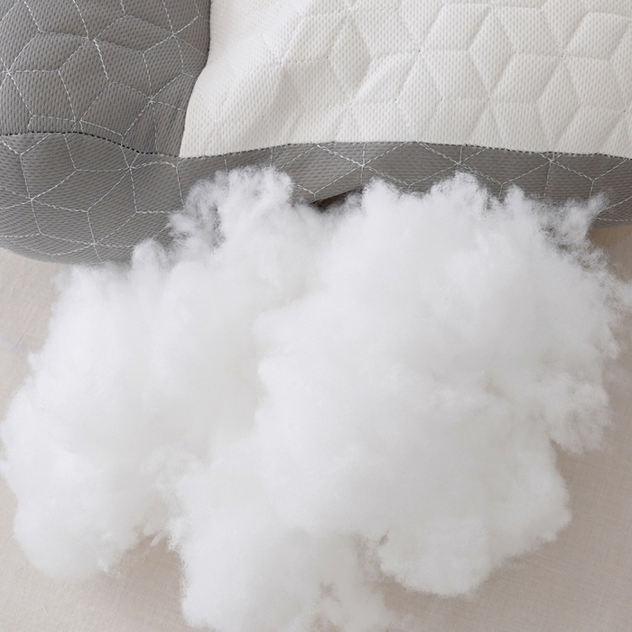 91家纺网 家纺一手货源 找家纺 永乐枕芯 2025新款乳胶反牵引枕枕头枕芯 灰白高枕1000克
