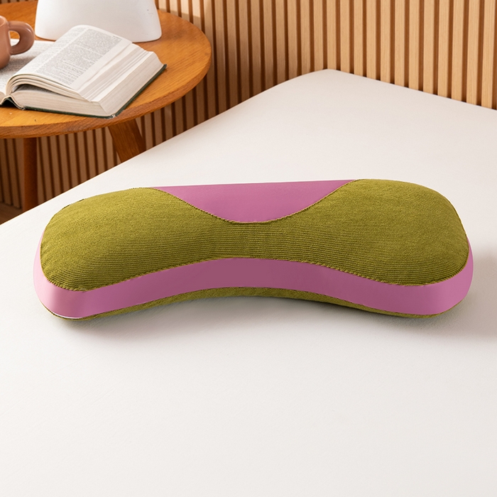 91家纺网 家纺一手货源 找家纺 小米枕芯 2025新款色丁布荞麦枕头枕芯 绿色