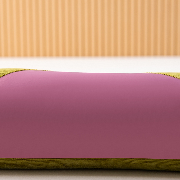 91家纺网 家纺一手货源 找家纺 小米枕芯 2025新款色丁布荞麦枕头枕芯 绿色