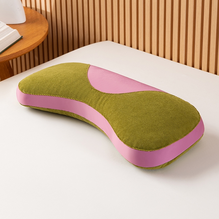 91家纺网 家纺一手货源 找家纺 小米枕芯 2025新款色丁布荞麦枕头枕芯 绿色