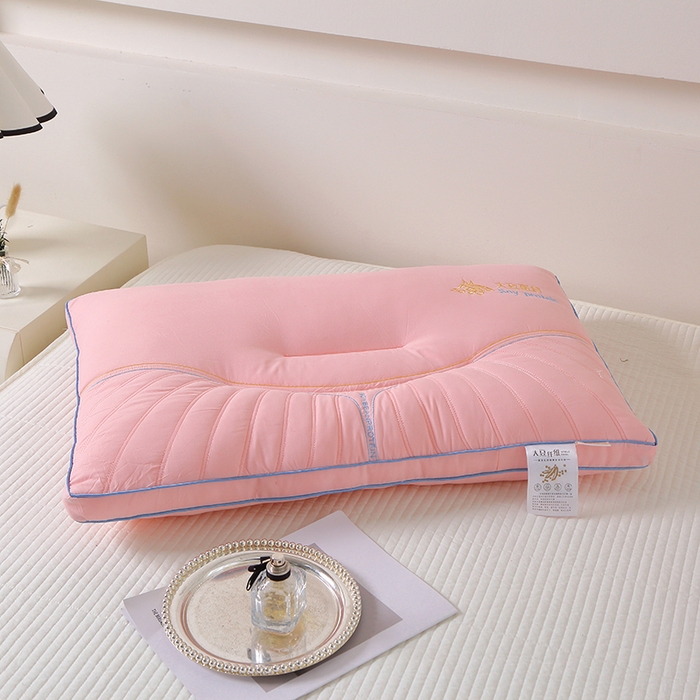 91家纺网 家纺一手货源 找家纺 永乐枕芯 2025新款舒适柔软枕头枕芯 粉色