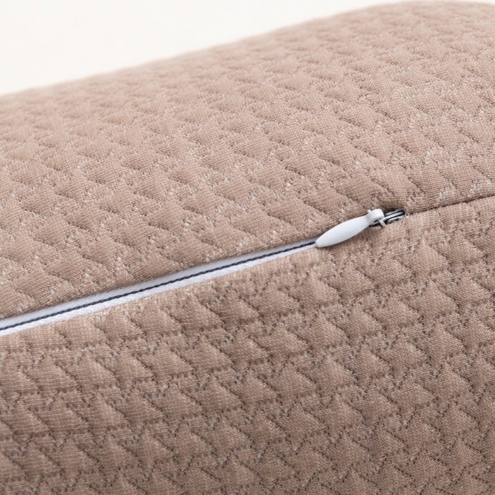 91家纺网 家纺一手货源 找家纺 小米枕芯 2025新款大凉山荞麦枕圆形三角形颈椎牵引枕 圆形-咖色