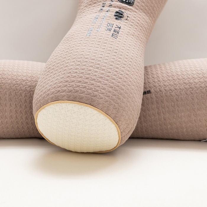 91家纺网 家纺一手货源 找家纺 小米枕芯 2025新款大凉山荞麦枕圆形三角形颈椎牵引枕 圆形-咖色