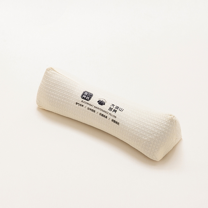 91家纺网 家纺一手货源 找家纺 小米枕芯 2025新款大凉山荞麦枕圆形三角形颈椎牵引枕 三角-米白