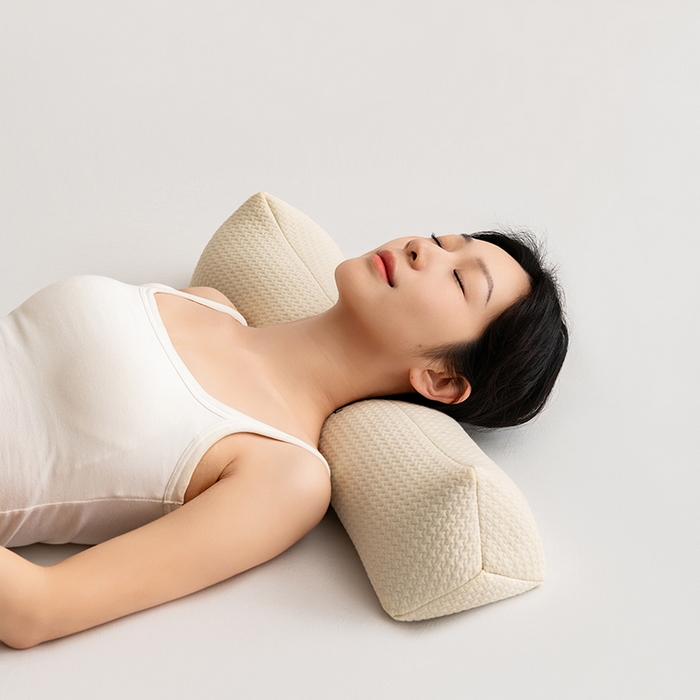 91家纺网 家纺一手货源 找家纺 （总）小米枕芯 2025新款大凉山荞麦枕圆形三角形颈椎牵引枕