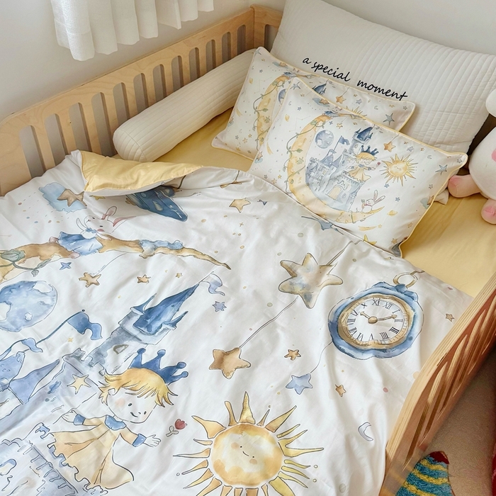 91家纺网 家纺一手货源 找家纺 （总）萌宝家纺 2025新款A类60S数码大版印花长绒棉幼儿园三件套儿童多件套