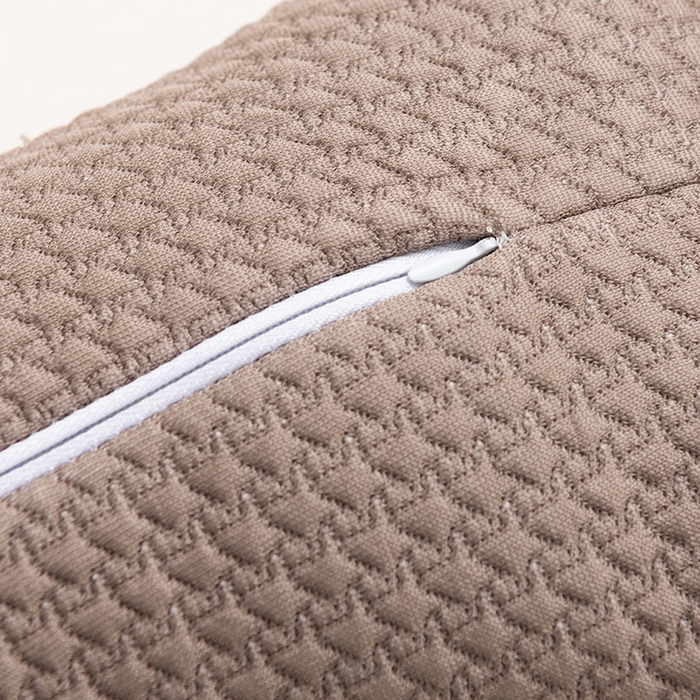 91家纺网 家纺一手货源 找家纺 小米枕芯 2025新款大凉山荞麦枕圆形三角形颈椎牵引枕 三角-咖色