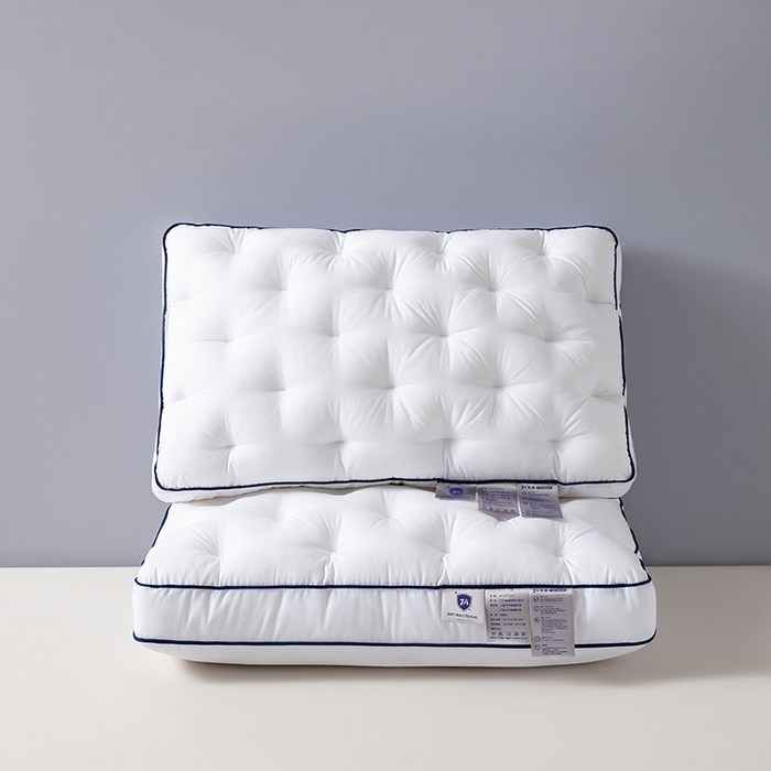 91家纺网 家纺一手货源 找家纺 小米枕芯 2025新款全棉抗菌面包枕头枕芯 全棉抗菌面包枕对装