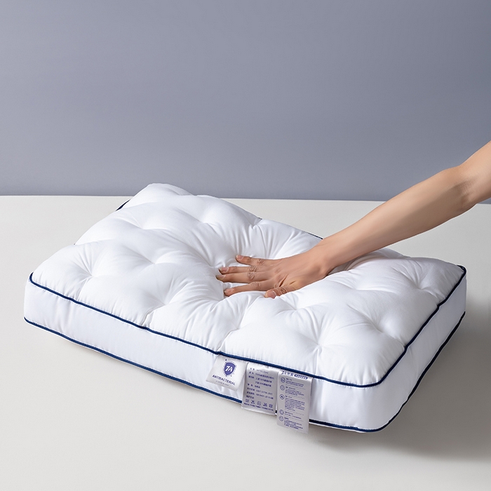 91家纺网 家纺一手货源 找家纺 小米枕芯 2025新款全棉抗菌面包枕头枕芯 全棉抗菌面包枕对装