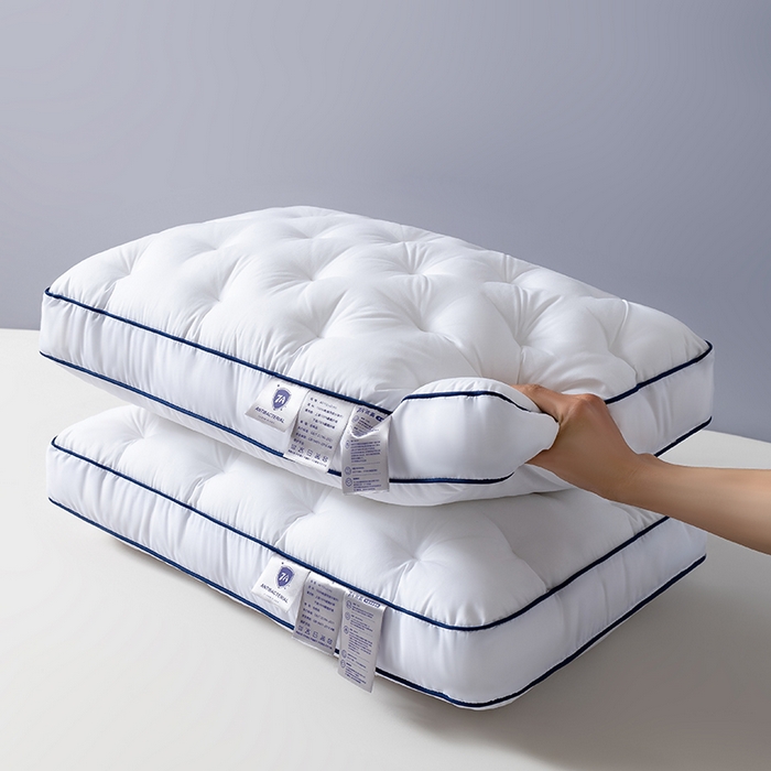 91家纺网 家纺一手货源 找家纺 小米枕芯 2025新款全棉抗菌面包枕头枕芯 全棉抗菌面包枕对装