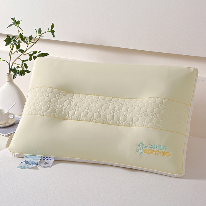 91家纺网 家纺一手货源 找家纺 （总）永乐枕芯 2025新款凉感冰丝乳胶护颈枕枕头枕芯