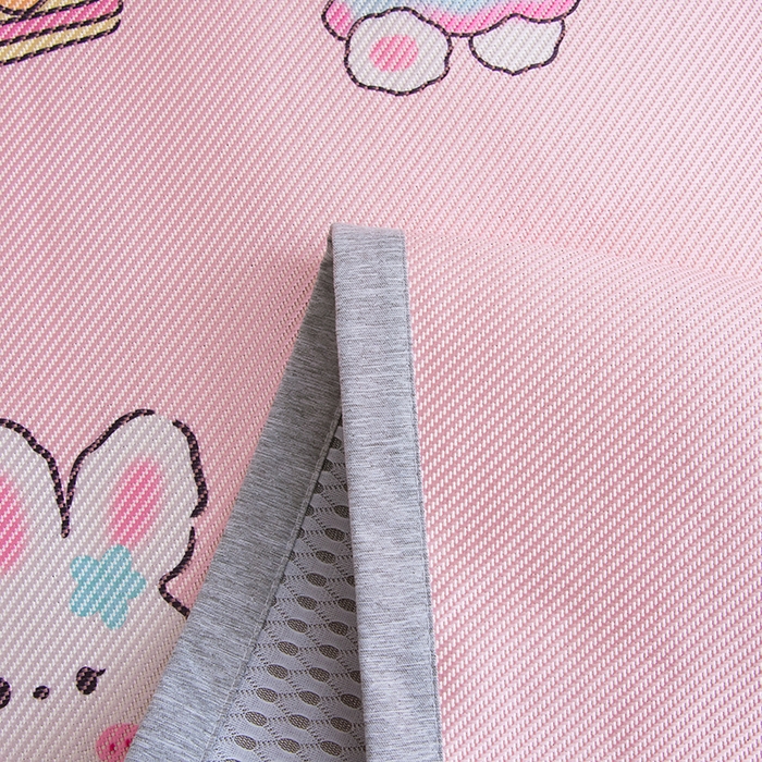 91家纺网 家纺一手货源 找家纺 萌宝家纺 2025新款7A抗菌儿童冰藤席卡通软席幼儿园冰丝席可定制 蛋糕兔子