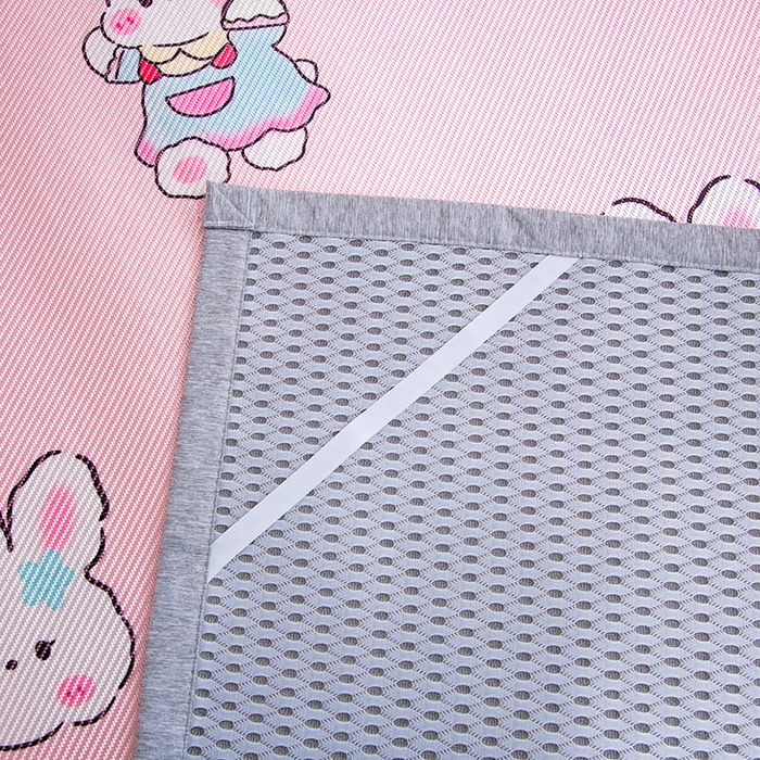 91家纺网 家纺一手货源 找家纺 萌宝家纺 2025新款7A抗菌儿童冰藤席卡通软席幼儿园冰丝席可定制 蛋糕兔子