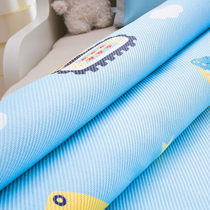 91家纺网 家纺一手货源 找家纺 萌宝家纺 2025新款7A抗菌儿童冰藤席卡通软席幼儿园冰丝席可定制 恐龙挖掘机