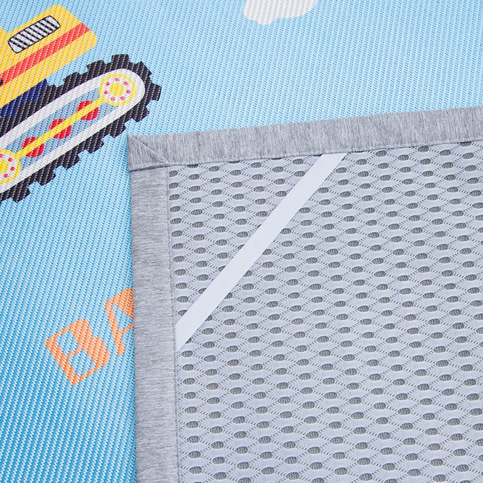 91家纺网 家纺一手货源 找家纺 萌宝家纺 2025新款7A抗菌儿童冰藤席卡通软席幼儿园冰丝席可定制 恐龙挖掘机