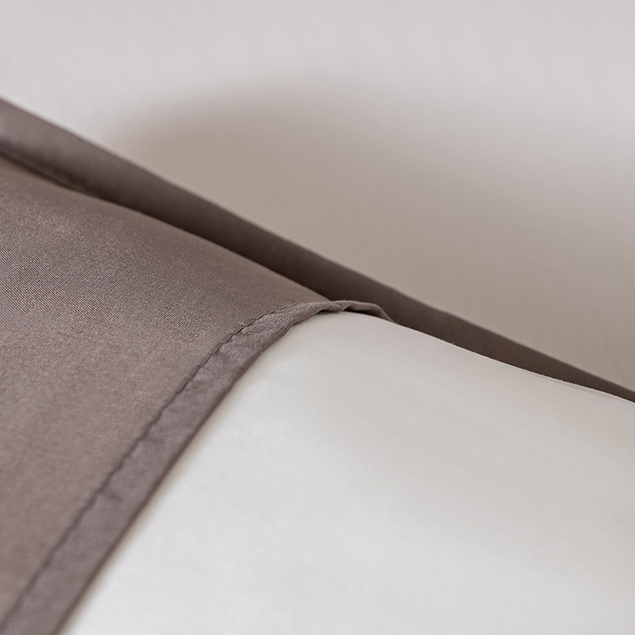 91家纺网 家纺一手货源 找家纺 小米枕芯 2025新款纯色简约隔脏枕套 灰色一对