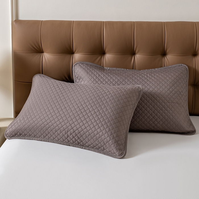 91家纺网 家纺一手货源 找家纺 小米枕芯 2025新款纯色简约隔脏枕套 灰色一只