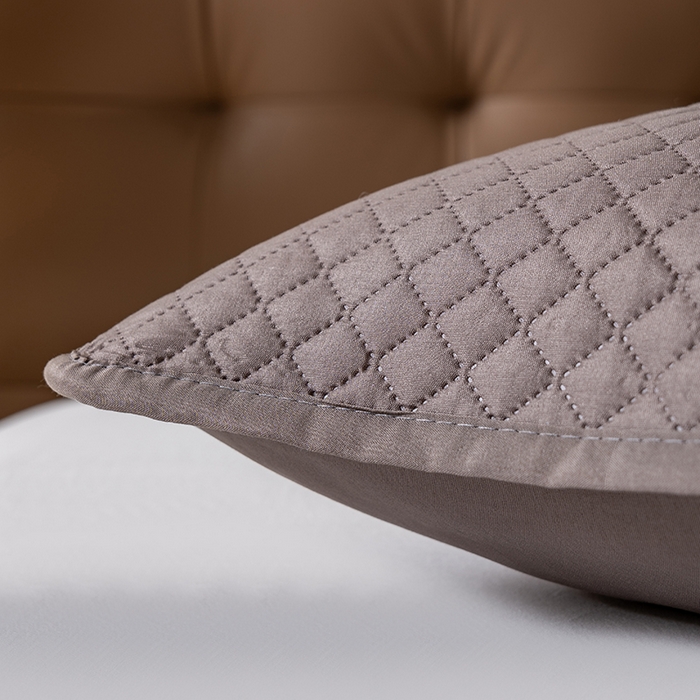 91家纺网 家纺一手货源 找家纺 小米枕芯 2025新款纯色简约隔脏枕套 灰色一只