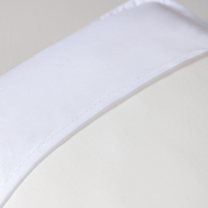 91家纺网 家纺一手货源 找家纺 小米枕芯 2025新款纯色简约隔脏枕套 白色一对