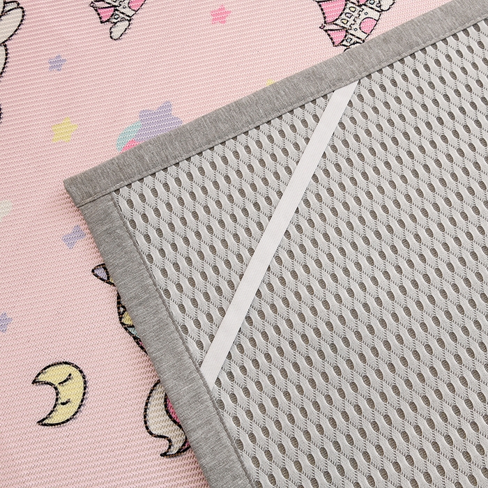 91家纺网 家纺一手货源 找家纺 萌宝家纺 2025新款7A抗菌儿童冰藤席卡通软席幼儿园冰丝席可定制 小马