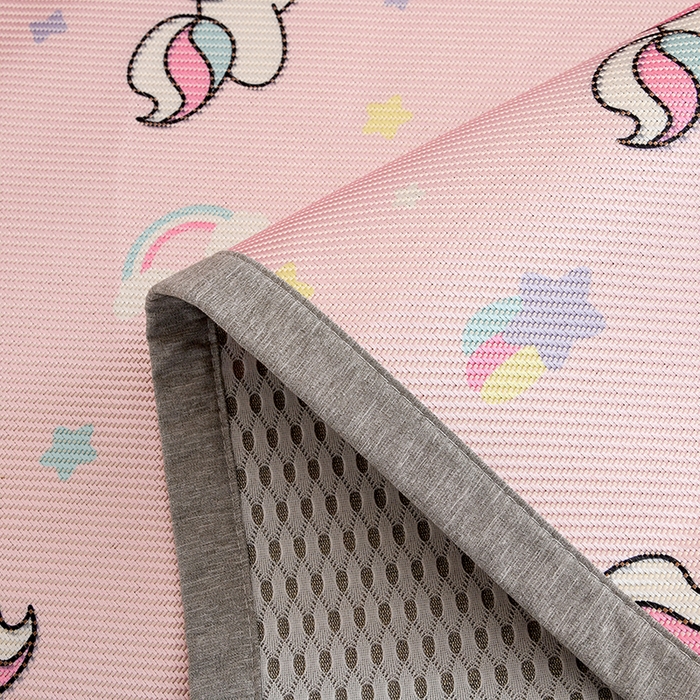 91家纺网 家纺一手货源 找家纺 萌宝家纺 2025新款7A抗菌儿童冰藤席卡通软席幼儿园冰丝席可定制 小马