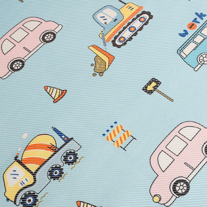 91家纺网 家纺一手货源 找家纺 萌宝家纺 2025新款7A抗菌儿童冰藤席卡通软席幼儿园冰丝席可定制 小汽车-蓝