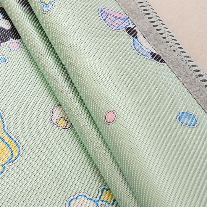 91家纺网 家纺一手货源 找家纺 萌宝家纺 2025新款7A抗菌儿童冰藤席卡通软席幼儿园冰丝席可定制 小熊猫