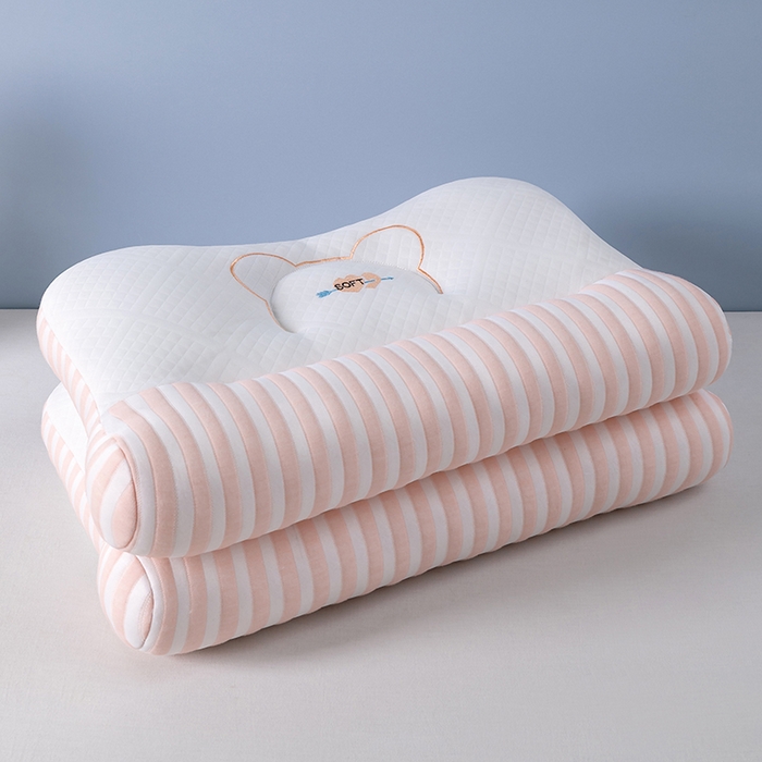 91家纺网 家纺一手货源 找家纺 小米枕芯 2025新款一箭双心护颈枕头枕芯 粉色一只