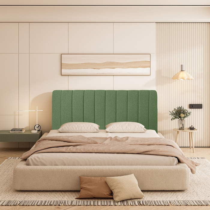 91家纺网 家纺一手货源 找家纺 （总）沐沐家纺 2026新款絮语床头罩靠背