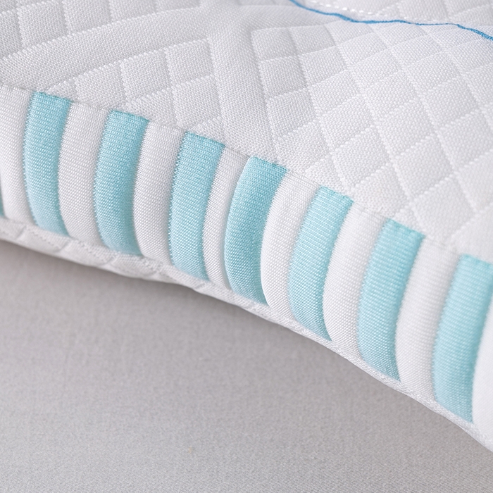 91家纺网 家纺一手货源 找家纺 小米枕芯 2025新款一箭双心护颈枕头枕芯 蓝色一对