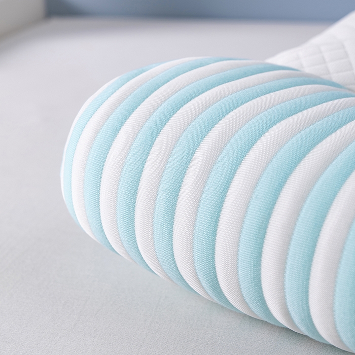 91家纺网 家纺一手货源 找家纺 小米枕芯 2025新款一箭双心护颈枕头枕芯 蓝色一只