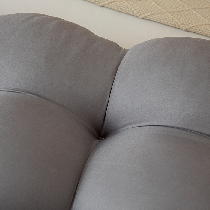 91家纺网 家纺一手货源 找家纺 沐沐家纺 2026新款小雪球床头靠背 浅灰