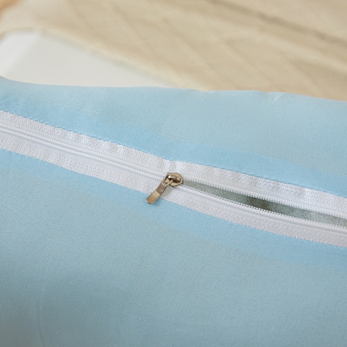 91家纺网 家纺一手货源 找家纺 沐沐家纺 2026新款小雪球床头靠背 蓝色