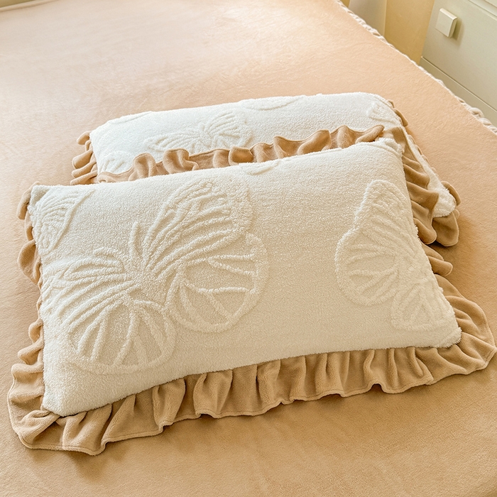 91家纺网 家纺一手货源 找家纺 唐人居 2025新款雕花牛奶绒床裙花边四件套--蝶舞 蝶舞-奶白