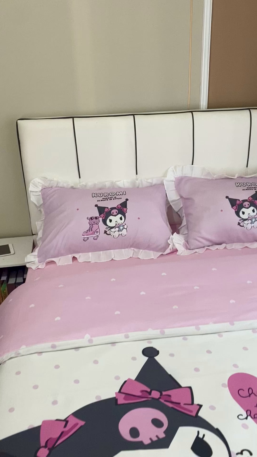 91家纺网 家纺一手货源 找家纺 （总）2025新款大版三丽鸥系列 纯棉床单全棉床裙学生三四件套 花边款