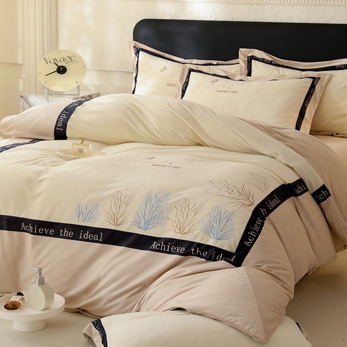 91家纺网 家纺一手货源 找家纺 （总）唐人居 2025新款宝宝绒绣花四件套-塞纳河畔