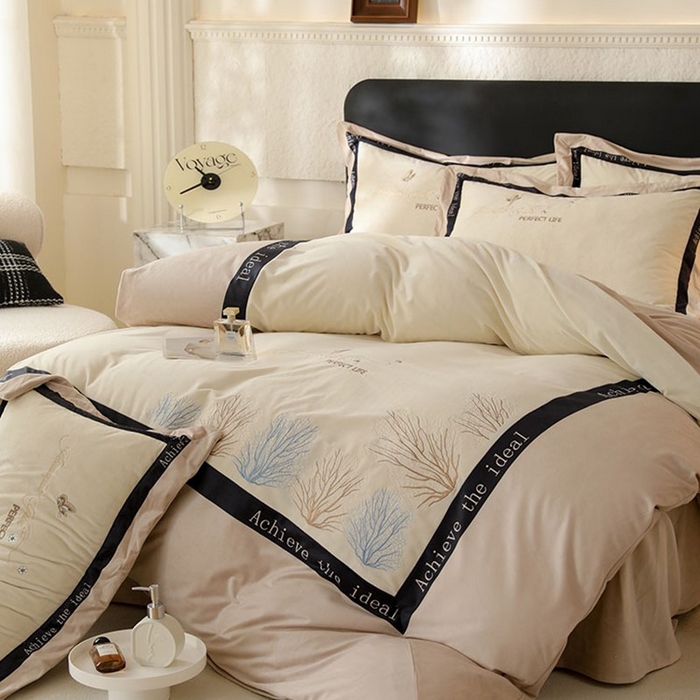 91家纺网 家纺一手货源 找家纺 （总）唐人居 2025新款宝宝绒绣花四件套-塞纳河畔