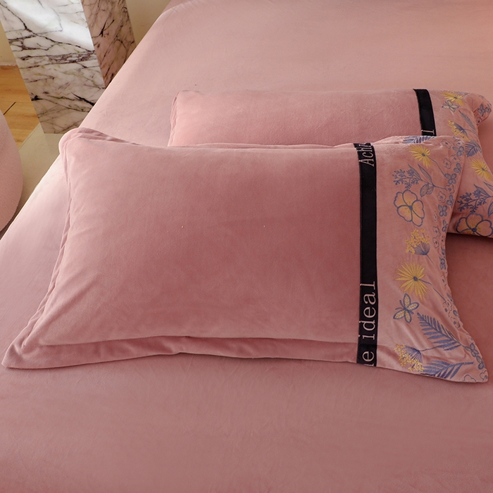 91家纺网 家纺一手货源 找家纺 唐人居 2025新款宝宝绒绣花四件套-塞纳河畔 塞纳河畔-豆沙