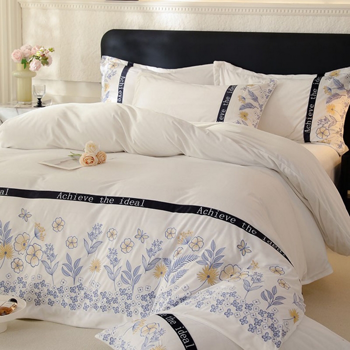 91家纺网 家纺一手货源 找家纺 唐人居 2025新款宝宝绒绣花四件套-塞纳河畔 塞纳河畔-米白