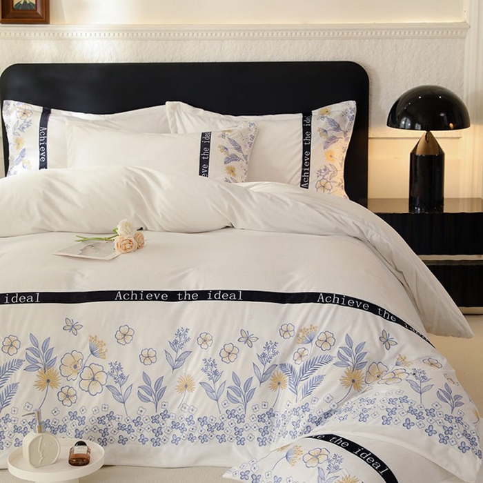 91家纺网 家纺一手货源 找家纺 唐人居 2025新款宝宝绒绣花四件套-塞纳河畔 塞纳河畔-米白