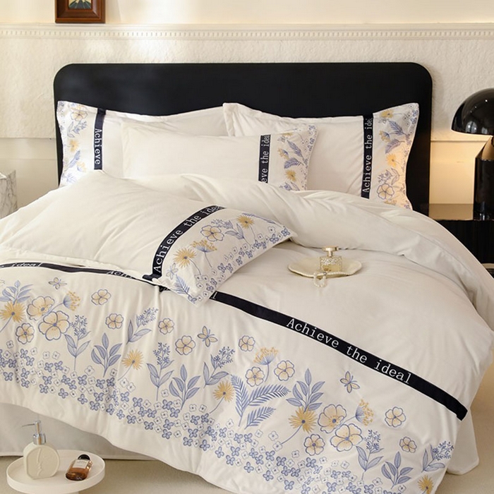 91家纺网 家纺一手货源 找家纺 唐人居 2025新款宝宝绒绣花四件套-塞纳河畔 塞纳河畔-米白