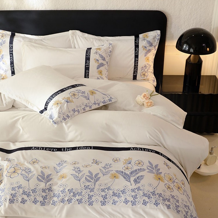 91家纺网 家纺一手货源 找家纺 唐人居 2025新款宝宝绒绣花四件套-塞纳河畔 塞纳河畔-米白