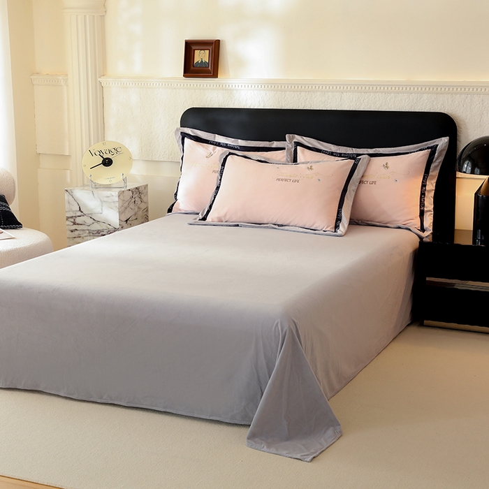 91家纺网 家纺一手货源 找家纺 唐人居 2025新款宝宝绒绣花四件套-塞纳河畔 塞纳河畔-紫粉